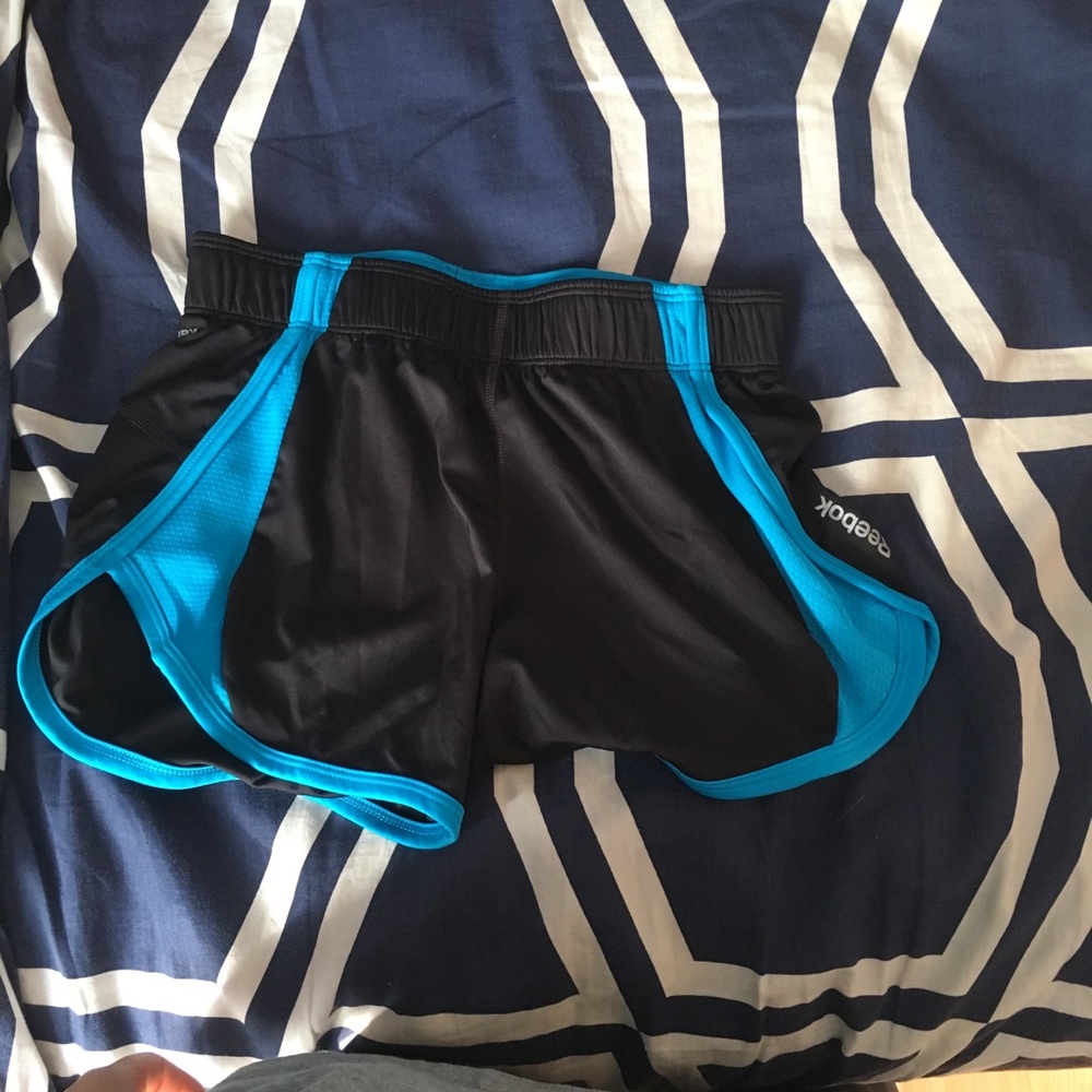 Blue and Black Reebok Running Shorts!